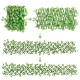 Retractable Artificial Fence Hedge Grass Leaf Flower Panel Mat Garden Decor