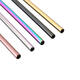 Set of 10 Multi-Color Stainless Steel Straws Drinking Tumblers Cold Beverage Cup Straw w/ Brush