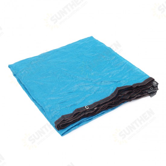 Shade Net Blue Encryption Sun Protection Net Heat Insulation Net Shading Cloth Swimming Pool Playground Kindergarten Sun Net