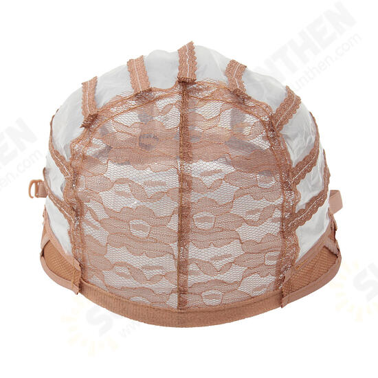 Wig Cap Making Elastic Breathable Lace Mesh Net Weaving Cap Adjustable Head Cap