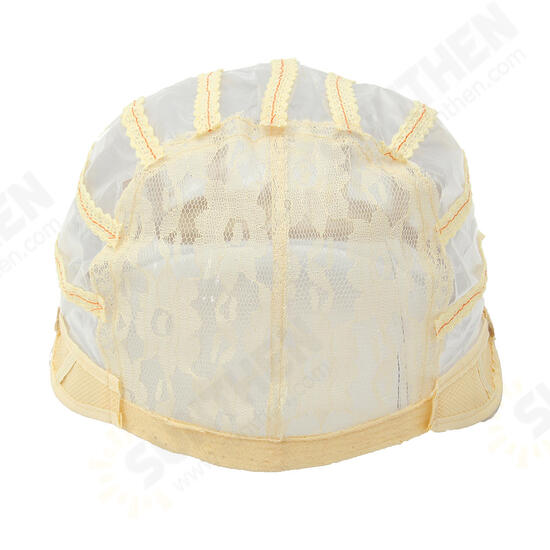 Wig Cap Making Elastic Breathable Lace Mesh Net Weaving Cap Adjustable Head Cap