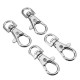 10Pcs 38mm Silver Zinc Alloy Swivel Lobster Claw Clasp Snap Hook with 8mm Round Ring