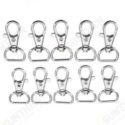 10Pcs 40mm Silver Zinc Alloy Swivel Lobster Claw Clasp Snap Hook with 16mm D Ring 10Pcs 40mm Silver Zinc Alloy Swivel Lobster Claw Clasp Snap Hook with 16mm D Ring