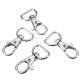 10Pcs 40mm Silver Zinc Alloy Swivel Lobster Claw Clasp Snap Hook with 16mm D Ring