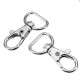 10Pcs 40mm Silver Zinc Alloy Swivel Lobster Claw Clasp Snap Hook with 16mm D Ring