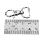 10Pcs 40mm Silver Zinc Alloy Swivel Lobster Claw Clasp Snap Hook with 16mm D Ring