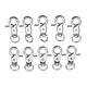 10Pcs 45mm Silver Zinc Alloy Swivel Lobster Claw Clasp Snap Hook with 11mm Round Ring