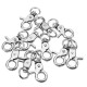 10Pcs 45mm Silver Zinc Alloy Swivel Lobster Claw Clasp Snap Hook with 11mm Round Ring