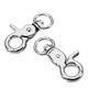 10Pcs 45mm Silver Zinc Alloy Swivel Lobster Claw Clasp Snap Hook with 11mm Round Ring