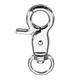 10Pcs 45mm Silver Zinc Alloy Swivel Lobster Claw Clasp Snap Hook with 11mm Round Ring