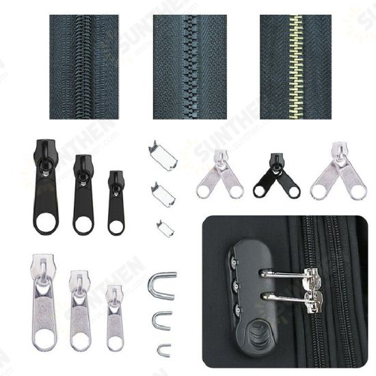 197Pcs Zipper Repair Kit Zipper Replacement Zipper Pull Rescue Kit with Zipper Install Pliers Tool and Zipper Extension Pulls