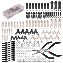 197Pcs Zipper Repair Kit Zipper Replacement Zipper Pull Rescue Kit with Zipper Install Pliers Tool and Zipper Extension Pulls 197Pcs Zipper Repair Kit Zipper Replacement Zipper Pull Rescue Kit with Zipper Install Pliers Tool and Zipper Extension Pulls