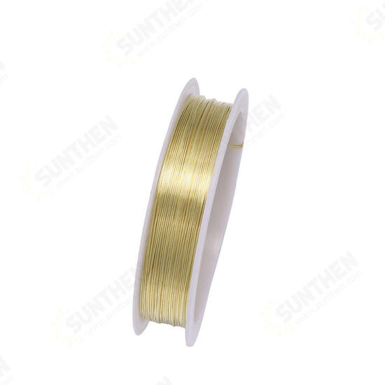 2-1.0mm Craft Beading Wire Gold Copper Wire For Bracelet Necklace Jewelry DIY Accessories