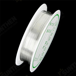 2-1.0mm Craft Beading Wire Silver Copper Wire For Bracelet Necklace Jewelry DIY Accessories 2-1.0mm Craft Beading Wire Silver Copper Wire For Bracelet Necklace Jewelry DIY Accessories