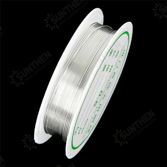 2-1.0mm Craft Beading Wire Silver Copper Wire For Bracelet Necklace Jewelry DIY Accessories