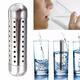 2x7.5cm Stainless Steel Water Purifier Alkaline Ionizer Stick Raise PH Structured Water