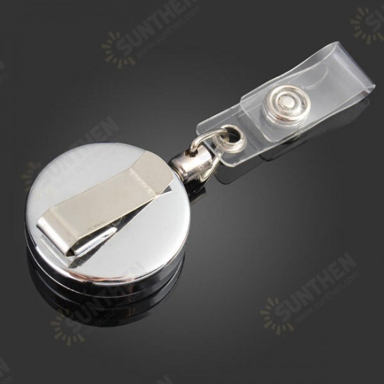 3.2cm Full Metal Tool Belt Money Retractable Key Ring Pull Chain Clip