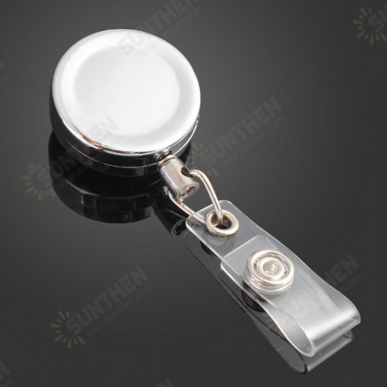 3.2cm Full Metal Tool Belt Money Retractable Key Ring Pull Chain Clip