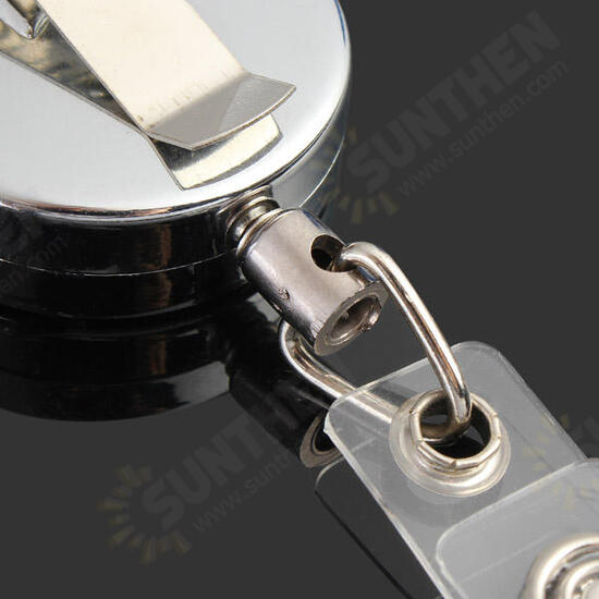 3.2cm Full Metal Tool Belt Money Retractable Key Ring Pull Chain Clip