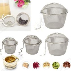 4.5/8.5/11cm Stainless Steel Reusable Mesh Herbal Ball Tea Spice Strainer Teakettle Filter 4.5/8.5/11cm Stainless Steel Reusable Mesh Herbal Ball Tea Spice Strainer Teakettle Filter