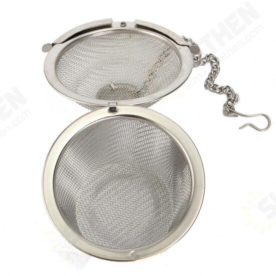 4.5/8.5/11cm Stainless Steel Reusable Mesh Herbal Ball Tea Spice Strainer Teakettle Filter