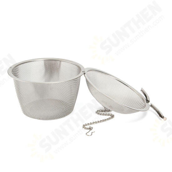 4.5/8.5/11cm Stainless Steel Reusable Mesh Herbal Ball Tea Spice Strainer Teakettle Filter