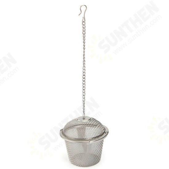 4.5/8.5/11cm Stainless Steel Reusable Mesh Herbal Ball Tea Spice Strainer Teakettle Filter