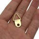 50Pcs Copper Triangle PPicture Frame Wall Mount Hook Hanger Ring