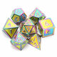 7Pcs/Set Alloy Metal Dice Set Playing Games Poker Card Dungeons Dragons Party Board Game Toy