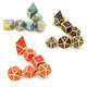 7Pcs/Set Alloy Metal Dice Set Playing Games Poker Card Dungeons Dragons Party Board Game Toy