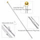 80cm-160cm Aluminum Flexible Fashionable Tour Guide Flag Poles