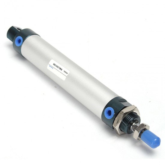 Double Acting Pneumatic Air Cylinder Bore 25MM Stroke 100MM Light Type 430N