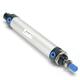 Double Acting Pneumatic Air Cylinder Bore 25MM Stroke 100MM Light Type 430N