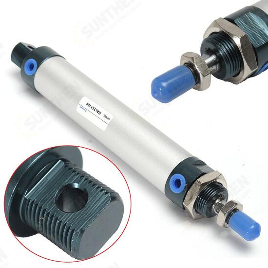 Double Acting Pneumatic Air Cylinder Bore 25MM Stroke 100MM Light Type 430N