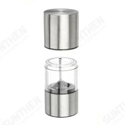 Stainless Steel Glass Salt & Pepper Mill Spice Grinder Adjustable Cooking Stainless Steel Glass Salt & Pepper Mill Spice Grinder Adjustable Cooking