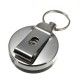 Stainless Steel Tool Belt Money Retractable Key Ring Pull Chain Clip