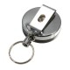 Stainless Steel Tool Belt Money Retractable Key Ring Pull Chain Clip