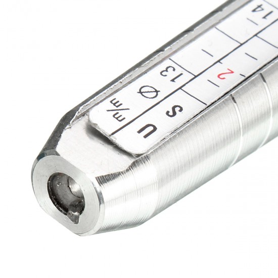 US Size Aluminum Ring Stick Sizer Mandrel Finger Guage Measuring Hammers