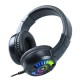 198I A7 E-sport Gaming Headset 50mm Unit 55mm Speaker Size Cool Lighting Built-in Microphone 3.5mm+USB Plug for PC