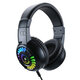 198I A7 E-sport Gaming Headset 50mm Unit 55mm Speaker Size Cool Lighting Built-in Microphone 3.5mm+USB Plug for PC