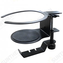 2-in-1 Headset Stand Cup Holder 360° Rotating PC Gaming Headphone Hanger Wall Hook Mount Headphone Organizer Desktop Accessories 2-in-1 Headset Stand Cup Holder 360° Rotating PC Gaming Headphone Hanger Wall Hook Mount Headphone Organizer Desktop Accessories