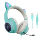 AKZ-023 Cat Ear Wired Headset USB 7.1 Channel Stereo Sound Head-mounted Luminous RGB Gaming Headphone with Sound Card Noise-canceling Microphone for PC AKZ-023 Cat Ear Wired Headset USB 7.1 Channel Stereo Sound Head-mounted Luminous RGB Gaming Headphone with Sound Card Noise-canceling Microphone for PC