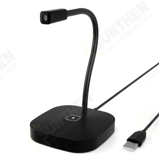 G22 USB Omnidirectional Computer Microphone for Broadcast Live Recording Conference Speech Game Video Chat Desktop Dual-condenser Mic