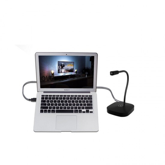 G22 USB Omnidirectional Computer Microphone for Broadcast Live Recording Conference Speech Game Video Chat Desktop Dual-condenser Mic
