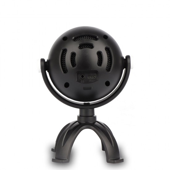 ME7 Alien Ball-shape Condenser Microphone USB Wired Supercardioid-directional Sound Recording Vocal Microphone Gaming Mic for Computer PC Laptop