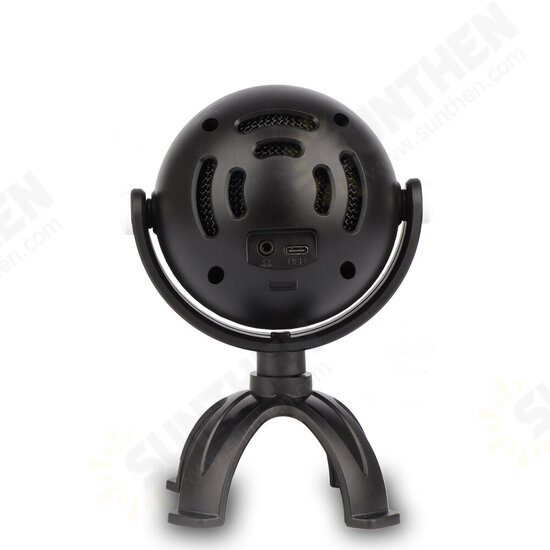 ME7 Alien Ball-shape Condenser Microphone USB Wired Supercardioid-directional Sound Recording Vocal Microphone Gaming Mic for Computer PC Laptop