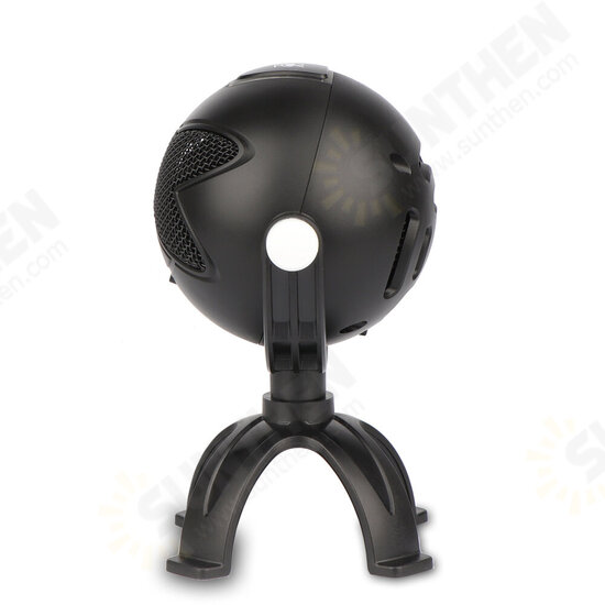 ME7 Alien Ball-shape Condenser Microphone USB Wired Supercardioid-directional Sound Recording Vocal Microphone Gaming Mic for Computer PC Laptop