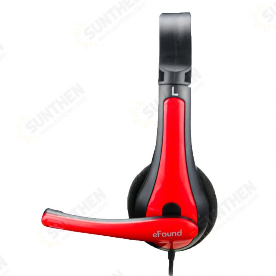 E-601 Headphone Gaming Headset Office Headphone 120° adjustment Surround Sound Full Pick-up Microphone