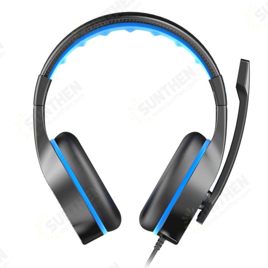 E-622 Gaming Headset 40mm Unit Stereo Surround Sound 120 Degrees adjustable Full Pickup Microphone 3.5mm interface+USB