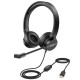 H12E Headset Noise Reduction Headphone 360° Flexible Microphone Crystal Clear Chat Upgraded durability for PC Laptop